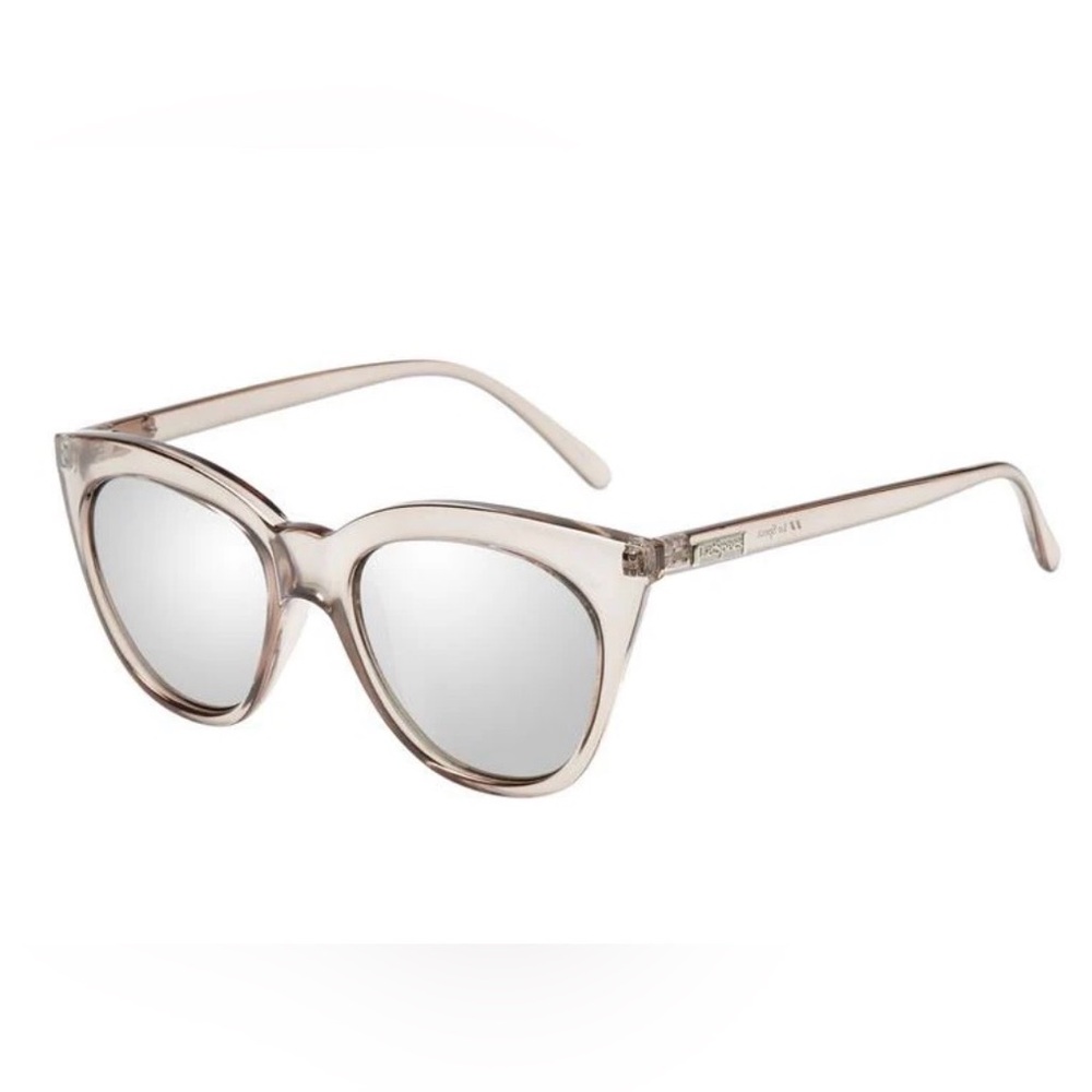 Le Specs Half Moon magic stone mirror womens sunglasses